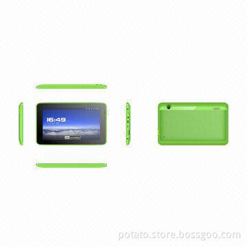 Green Color Google's Android Tablet PCs, 800 x 480P Resolution, 4GB NAND Flash Memory
